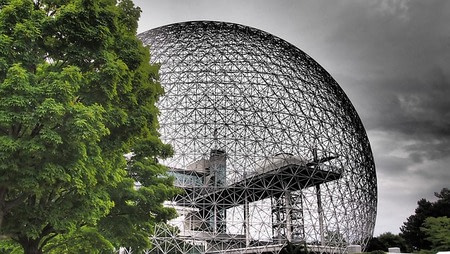 a picture of a biosphere in montreal for the affordable web design montreal page