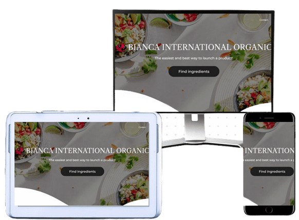 Bianca Organic International Website Design