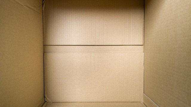inside of a moving box for the page moving company website design