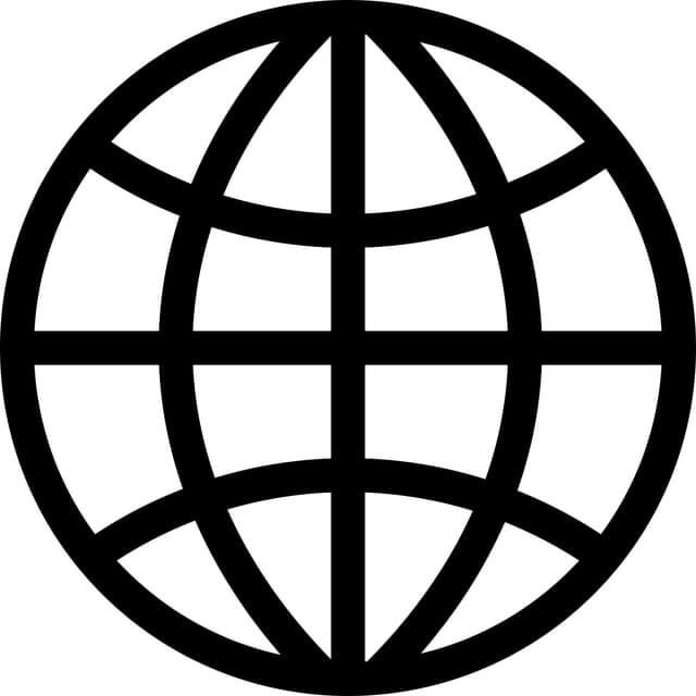 a picture of a globe for the web design in Brockville page